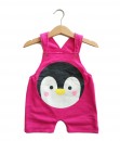 Short Overall - Pink Penguin