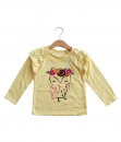 0101-1512A- MINIMO Long Sleeve Ruffle- Yellow Owl