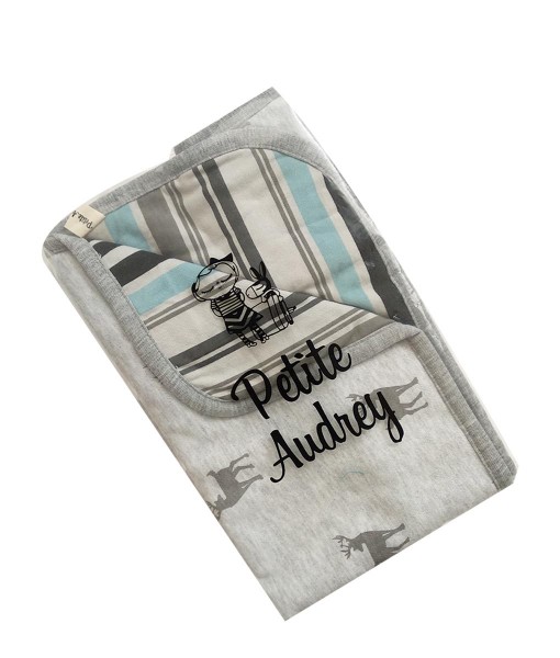 0403-15E Petite Audrey Blanket - Grey Rusa