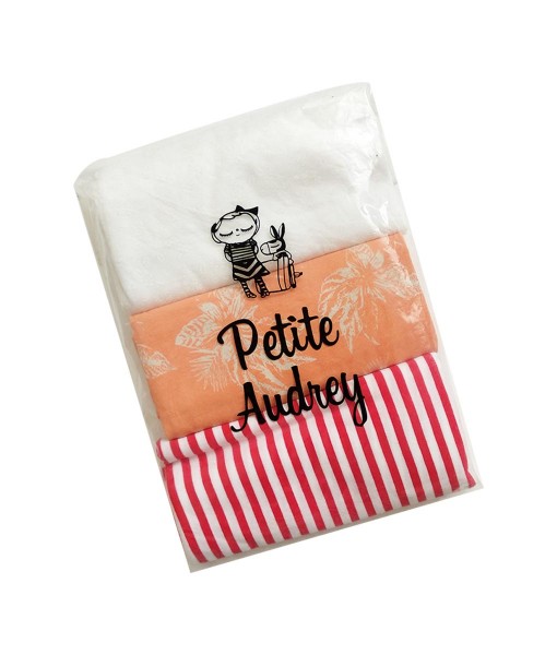 0403-16A Petite Audrey Bedong - 3 in 1 (Red striep White)