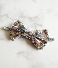 Sassy Bow Big - Silver