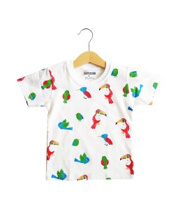 0101-1542C Parca Kids Birds White