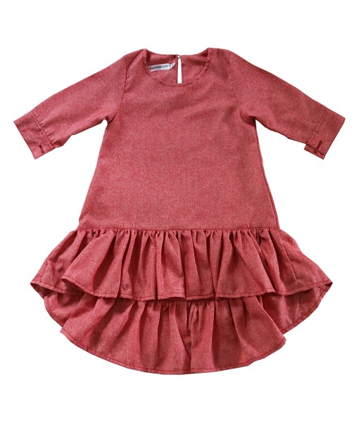 0103-958A KiddoKiddi Suri Dress - Apple Red