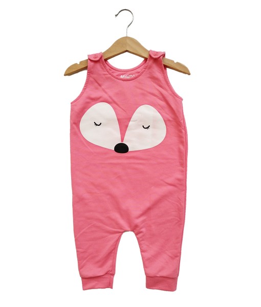 0105-166k MInimo Sleveless Playsiut Pink Face Fox