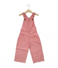 Lola Overall-Stripe Pink