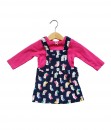 Pink Overall Navy
