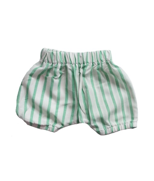 Set baby katun - stripe green-2