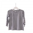 0101-1580d neena blouse black stripes