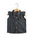 0101-1582a - azkila Sleeveless Blouse - stripe black