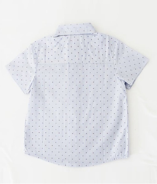 I am cotton shirt minimals blue-2