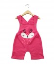 Mimo Short Overall - Pink fox sleep