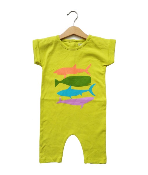 Mimo Playsuit - Lime shark