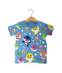 PopKids Tee - Baby Shark Blue