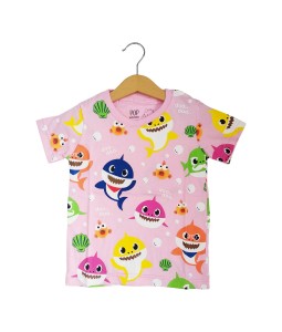 PopKids Tee - Baby Shark Pink