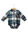 I am cotton - long shirt jumper green plaid