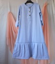 KiddoKiddi - Rumi gamis - stripe blue