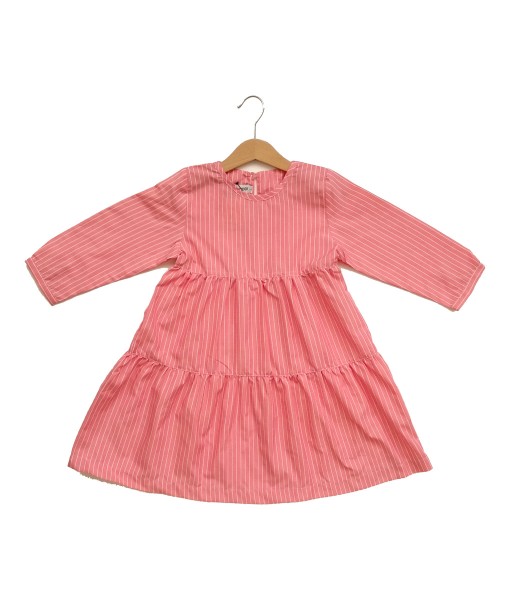 KiddoKiddi - Jesa dress - pink stripe