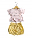 Matchy Top & Bloomer-Pink Rainbow