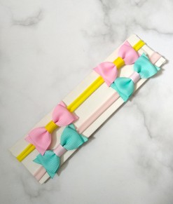 Sequoia-Twin bows - pink tosca